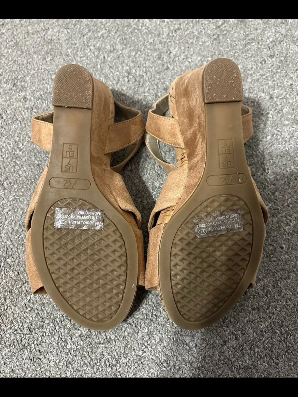 A2 By Aerosoles Brown Wedge Sandals